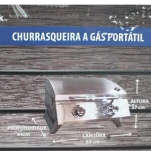 Loja Casa Canto - Churrasqueira Elétrica - Churrasqueira à Gas Bancada Inox Portátil 2 Queimadores Member’s Marlk