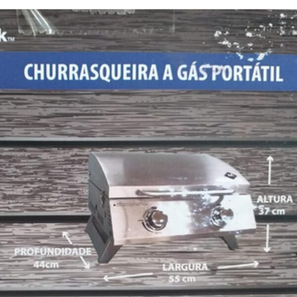 Loja Casa Canto - Churrasqueira Elétrica - Churrasqueira à Gas Bancada Inox Portátil 2 Queimadores Member’s Marlk