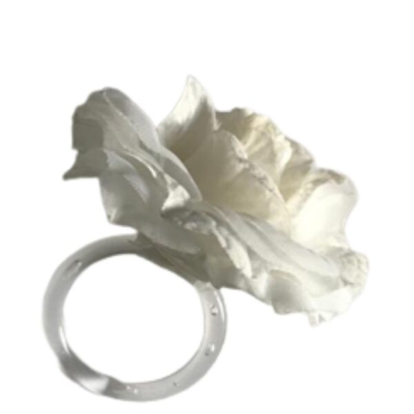 Loja Casa Canto - Porta Guardanapo - Porta Guardanapo 6un Flor Branca Lé Crochet