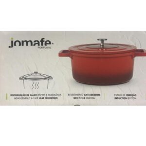 Loja Casa Canto - Panelas Avulsas - Panela Caçarola Vermelha 24cm 5,2L aluminio Injetado Jomafe Portugal