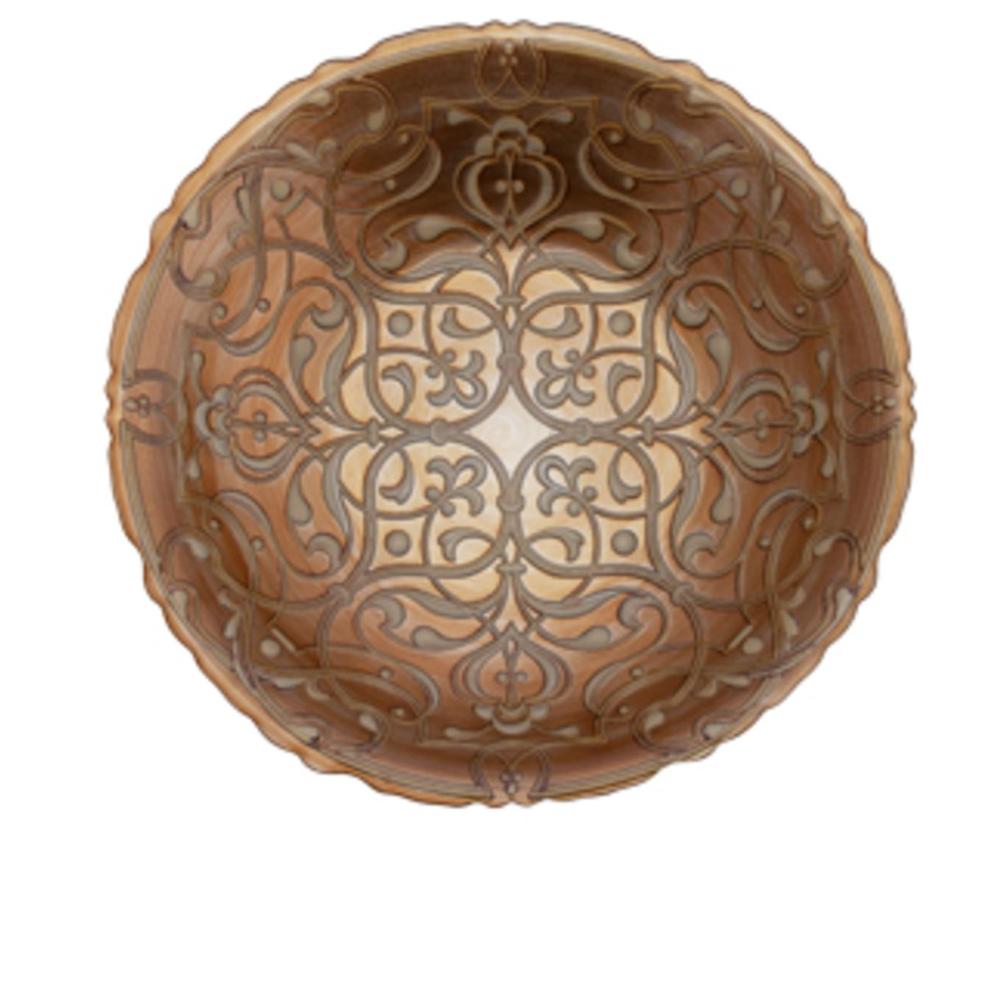 Loja Casa Canto - Centro de Mesa - Centro de Mesa Pasha Café com Creme 40cm Vylux