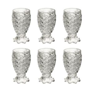 Loja Casa Canto - Taças de Vidro - Jogo Taças para Água Vidro Sodo Cálcico Pineapple 200ml 6un Lyor