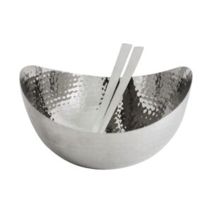 Loja Casa Canto - Saladeiras e Tigelas - Saladeira Redonda com Pegadores Inox 25x10cm Diplomat