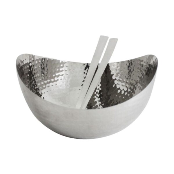 Loja Casa Canto - Saladeiras e Tigelas - Saladeira Redonda com Pegadores Inox 25x10cm Diplomat