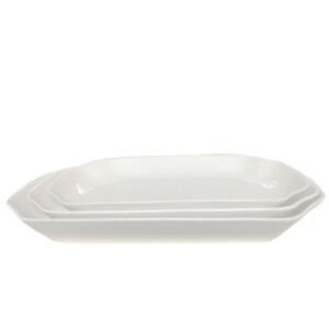 Loja Casa Canto - Travessas - Jogo Travessas Porcelana New Bone Filipinas Branco 3un Lyor