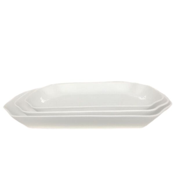 Loja Casa Canto - Travessas - Jogo Travessas Porcelana New Bone Filipinas Branco 3un Lyor