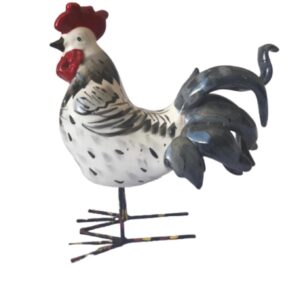 Loja Casa Canto - Enfeite Galinha de Cerâmica - Enfeite Galo Decorativo Ceramica 24x22cm Nataluz