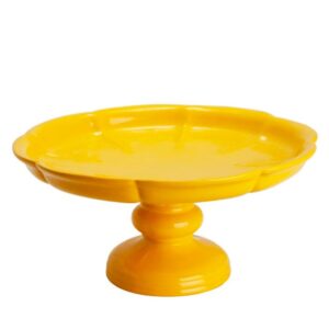 Loja Casa Canto - Prato para Bolo - Prato para Bolo Ceramica amarelo D.37cm H.18cm Novo Tempo