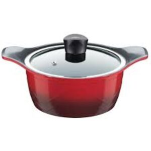 Loja Casa Canto - Jogo de Panelas com Revestimento Antiaderente - Jogo Panelas Colour Cook Vermelha 4.5ml 3peças Brinox