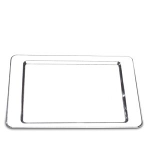 Loja Casa Canto - Bandeja de Metal e Cristais - Bandeja em aço Inox atina 40x28cm – Brinox