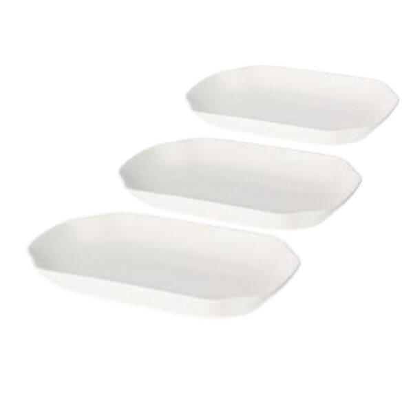 Loja Casa Canto - Travessas - Jogo Travessas Porcelana New Bone Filipinas Branco 3un Lyor