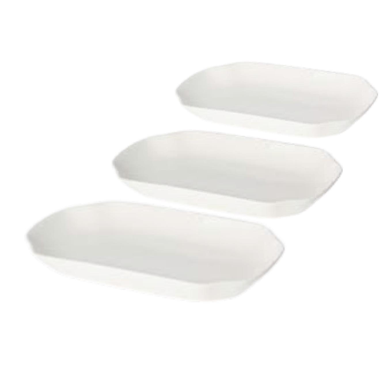 Loja Casa Canto - Travessas - Jogo Travessas Porcelana New Bone Filipinas Branco 3un Lyor