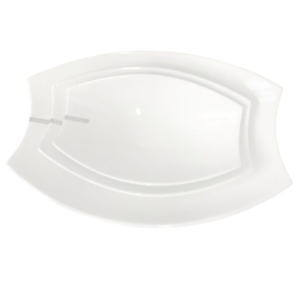 Loja Casa Canto - Baixela para Servir - Baixela para Servir, Travessa Porcelana Canoa 3un Zahav