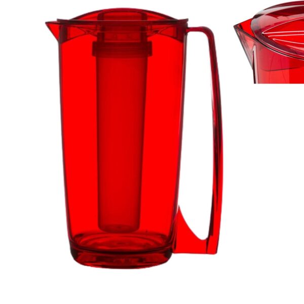 Loja Casa Canto - Jogo de Copos e Jarra - Jogo Jarra Copos acrílico Vermelho Martiplast