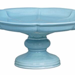 Loja Casa Canto - Prato para Bolo - Prato para Bolo Doces Lucca azul Baby 37cm Cerâmica Novo Tempo