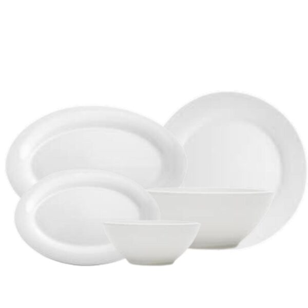 Loja Casa Canto - Baixela para Servir - Baixela Porcelana Clean para Servir 14pç Lyor