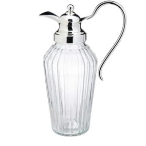 Loja Casa Canto - Jarra de Vidro - Jarra Vidro 1,5L com Tampa Zamac Niquelada Alepo Lyor