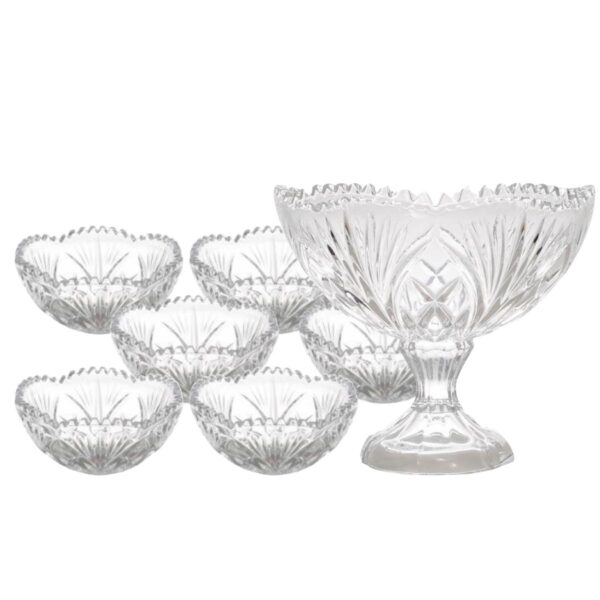 Loja Casa Canto - Saladeiras e Tigelas - Jogo Fruteira Saladeiras Cristal alberta 7un Lyor