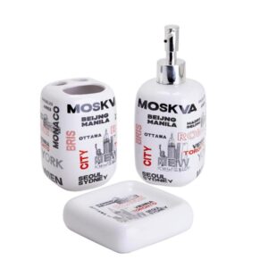 Loja Casa Canto - Banheiros - Jogo para Banheiro 3pç Porcelana da Kit Girl