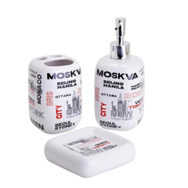 Loja Casa Canto - Banheiros - Jogo para Banheiro 3pç Porcelana da Kit Girl