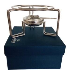 Rechaud Porcelana com Tampa 22x10cm e Suporte Inox Wolff