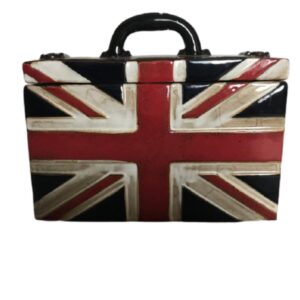 Loja Casa Canto - Potes Decorativos - Enfeite Decorativo Cerâmica 24x20cm Maleta Vacheron