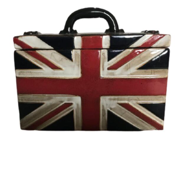 Loja Casa Canto - Potes Decorativos - Enfeite Decorativo Cerâmica 24x20cm Maleta Vacheron