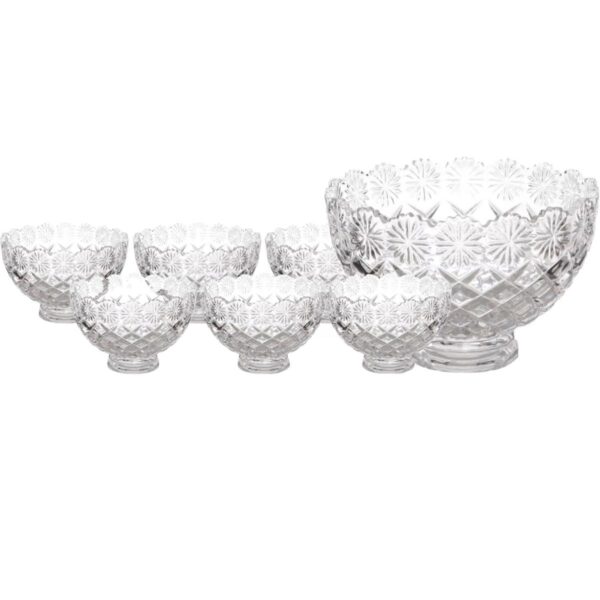 Loja Casa Canto - Saladeiras e Tigelas - Jogo para Sobremesa em Cristal 7pç Diamond