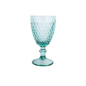 Loja Casa Canto - Taças de Vidro - Jogo Taças Bico abacaxi 320ml 6un azul Tiffany