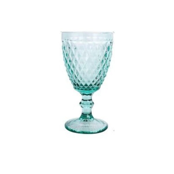 Loja Casa Canto - Taças de Vidro - Jogo Taças Bico abacaxi 320ml 6un azul Tiffany