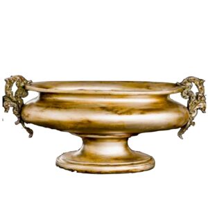 Loja Casa Canto - Centro de Mesa - Centro de Mesa Resina Versalhes Dourado 30x70x34cm arte