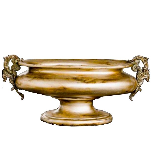 Loja Casa Canto - Centro de Mesa - Centro de Mesa Resina Versalhes Dourado 30x70x34cm arte