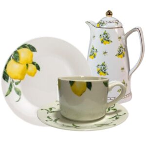 Loja Casa Canto - Jogo para Lanche - Jogo para Lanche Garrafa Térmica Limáo Siciliano 19pç