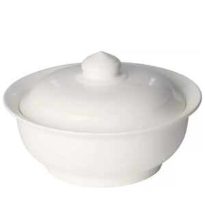 Rechaud Porcelana com Tampa 1,5lt. e Suporte Lyor