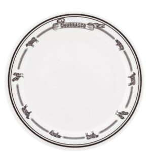 Loja Casa Canto - Jogo para Churrasco - Jogo para Churrasco Jornal do Churrasqueiro 12pç Oxford Porcelana