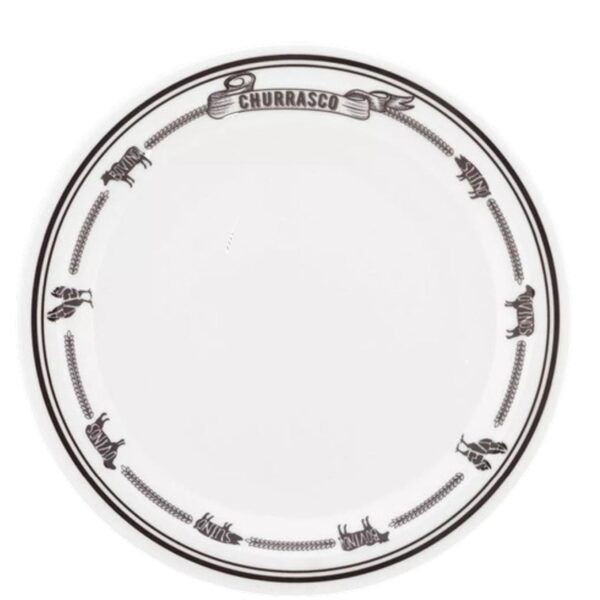 Loja Casa Canto - Jogo para Churrasco - Jogo para Churrasco Jornal do Churrasqueiro 12pç Oxford Porcelana