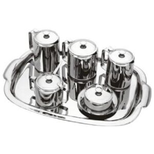 Loja Casa Canto - Jogo para Chá - Jogo para Chá e Café Monte Verde aço Inox 7pç Viel