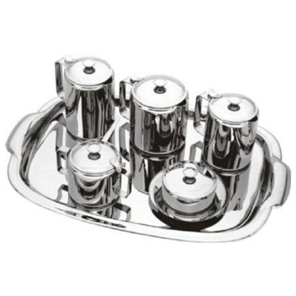 Loja Casa Canto - Jogo para Chá - Jogo para Chá e Café Monte Verde aço Inox 7pç Viel