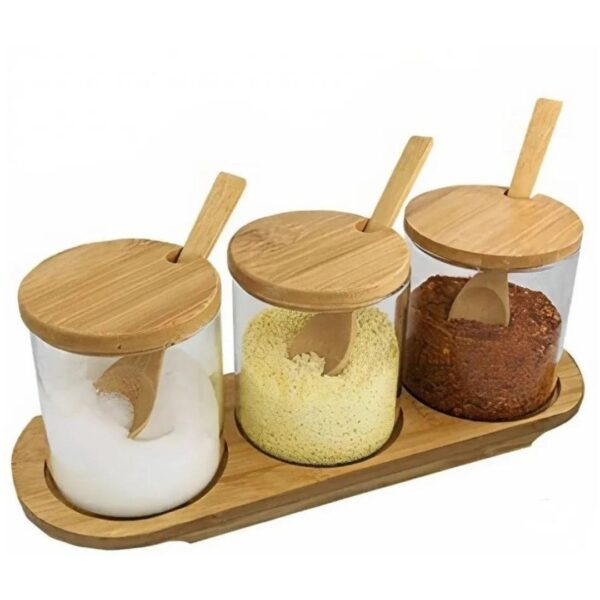 Loja Casa Canto - Jogo para Chá - Jogo para Servir Café da Manha Madeira Vidro 8pç Mimo Style