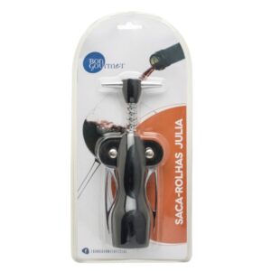 Loja Casa Canto - Acessórios para Vinho - abridor vinho ou Saca Rolhas aluminio Julia Bon Gourmet