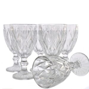 Loja Casa Canto - Taças de Vidro - Jogo Taças Diamond 260ml 6un Transparente