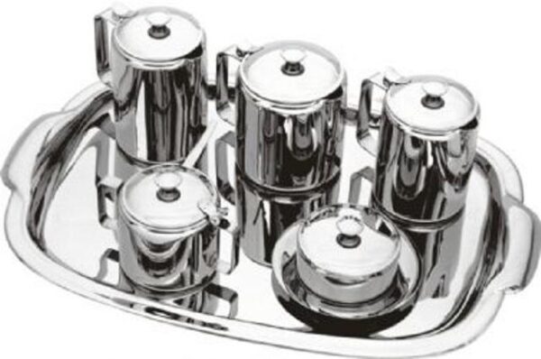 Loja Casa Canto - Jogo para Chá - Jogo para Chá e Café Monte Verde aço Inox 7pç Viel