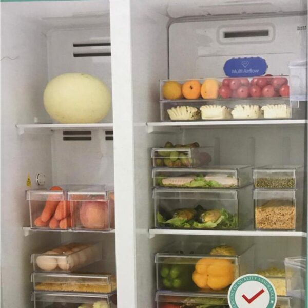 Loja Casa Canto - Caixas Organizadoras - Organizador acrilico 3pç para Geladeira armarios StorageBox