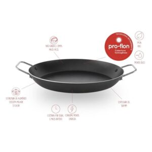 Loja Casa Canto - Panelas Avulsas - Paellera antiaderente 34 x 4,5cm Primma 1.8 Brinox