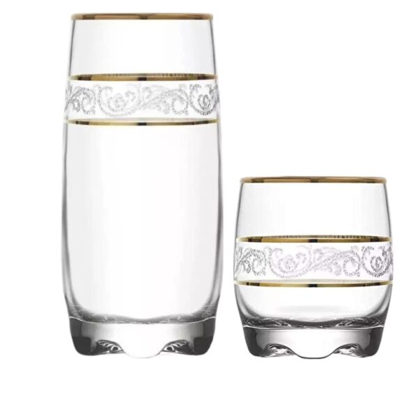 Loja Casa Canto - Copos de Vidro - Jogo Copos Long Drink Wisky adora Sutan 12un Mimo Style