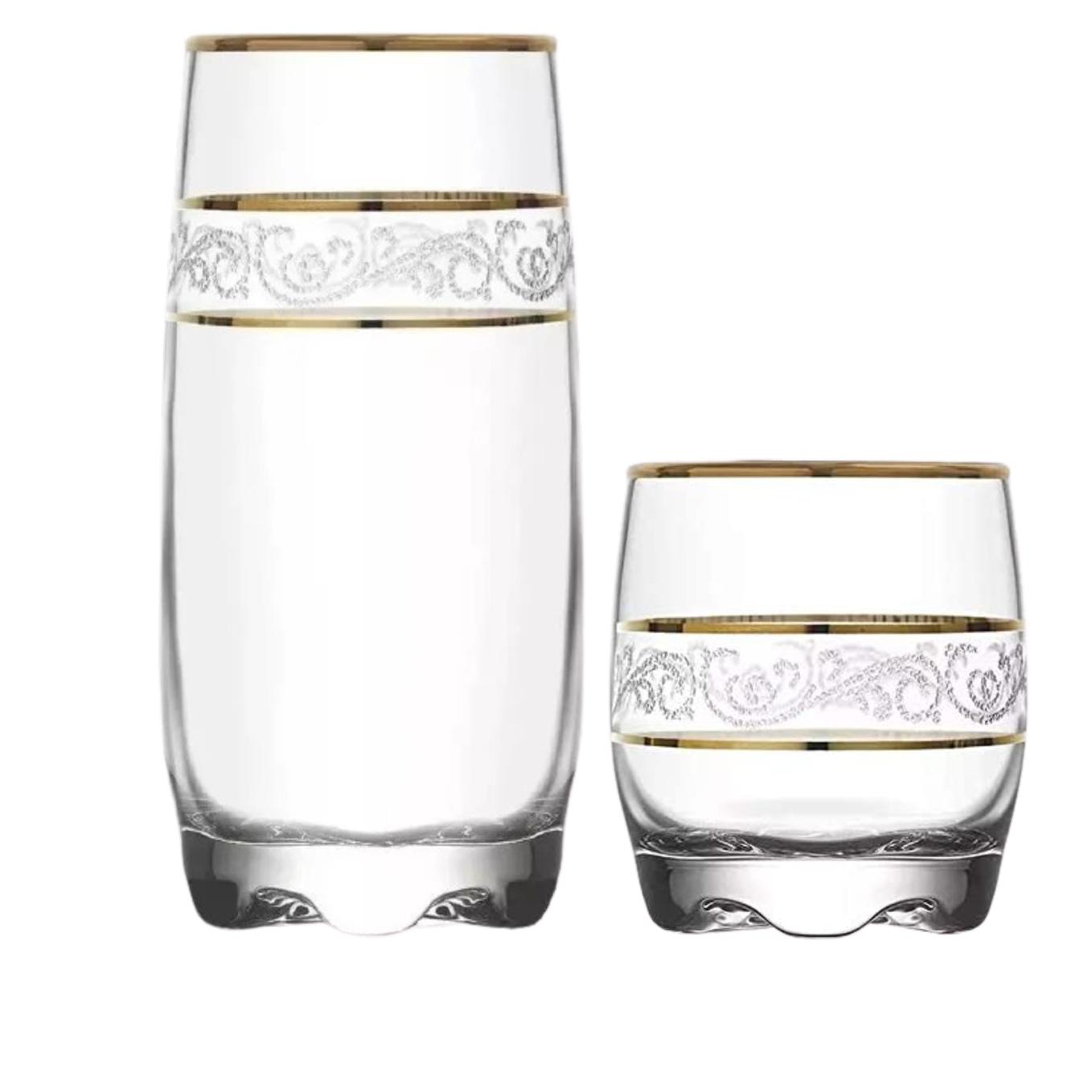 Loja Casa Canto - Copos de Vidro - Jogo Copos Long Drink Wisky adora Sutan 12un Mimo Style