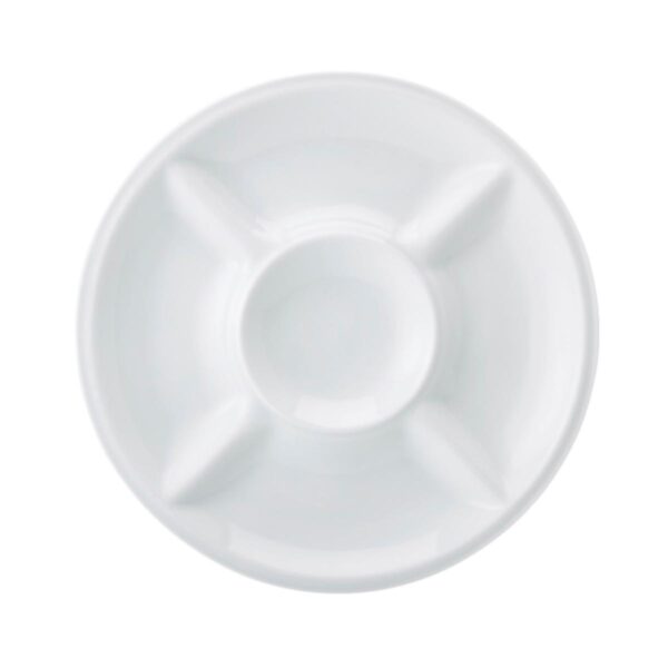 Loja Casa Canto - Petisqueiras - Petisqueira Porcelana 5 divisoes 31cm Schmidt