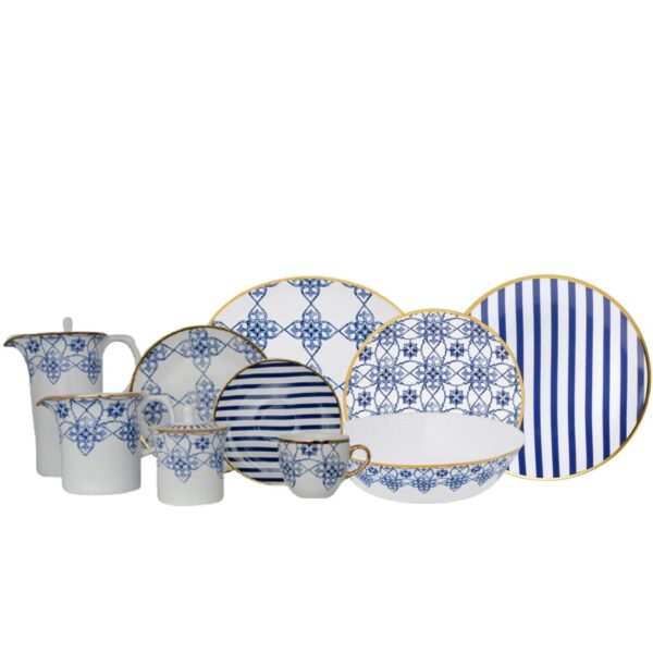 Loja Casa Canto - Baixela de Jantar - Baixela Serviço Jantar 38pç Lusitana Porcelana Oxford