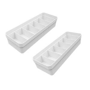 Loja Casa Canto - Organização de Gavetas - Jogo Organizadores Gavetas Logic Plástico Branco 4un Ou