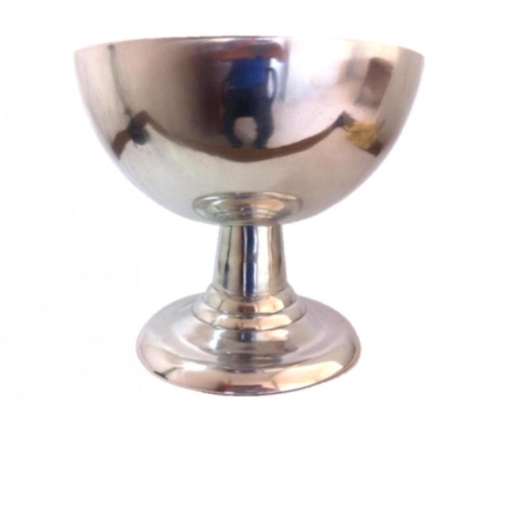 Loja Casa Canto - Balde para Gelo e Champanheira - Champanheira aluminio Polido diâmetro 48cm Metal Flor